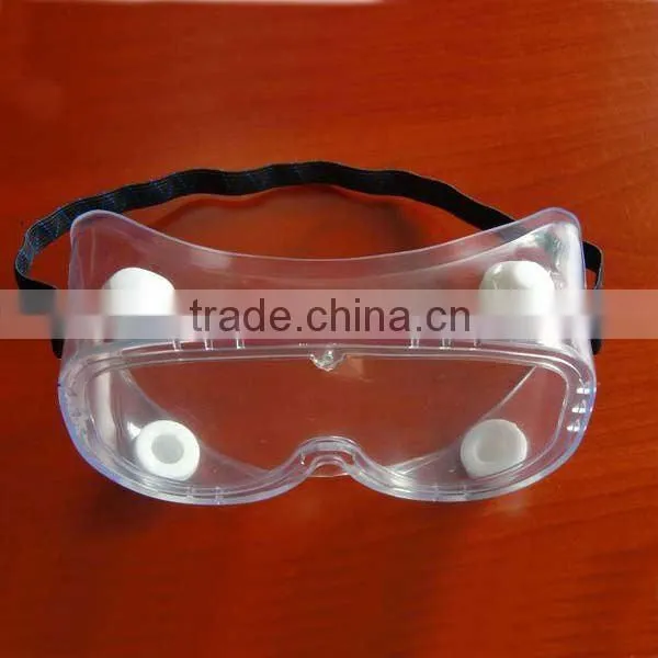2016 cheap medical safety goggles Surgical CE standard safety goggles wide vision surgical & working PVC safety goggles for sale