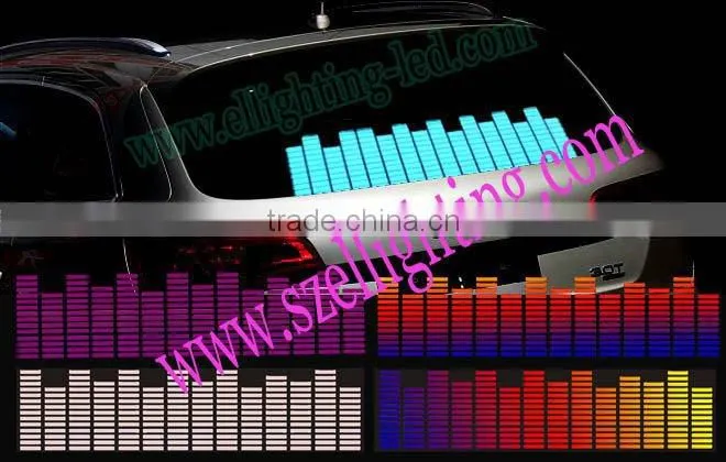 2014 newest design EL Car Sticker