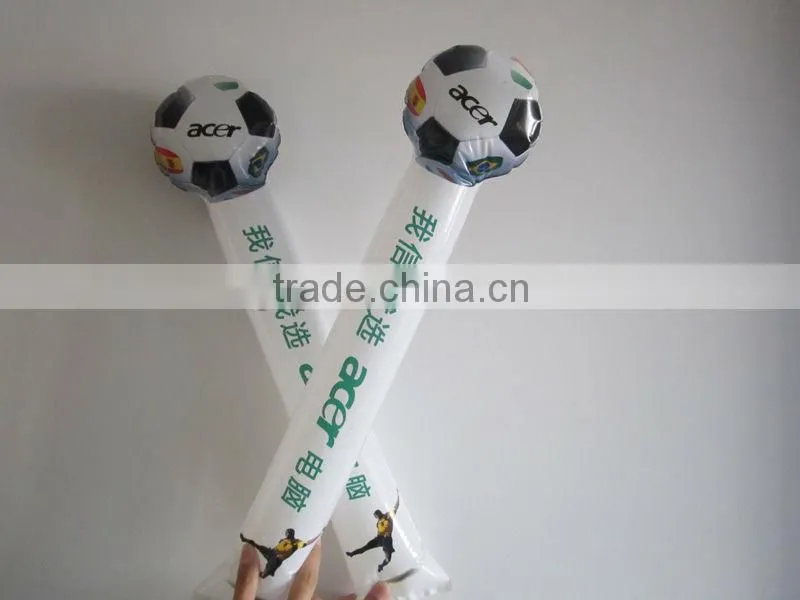 Special shape Football design Inflatable cheer sticks/Bangbang OEM