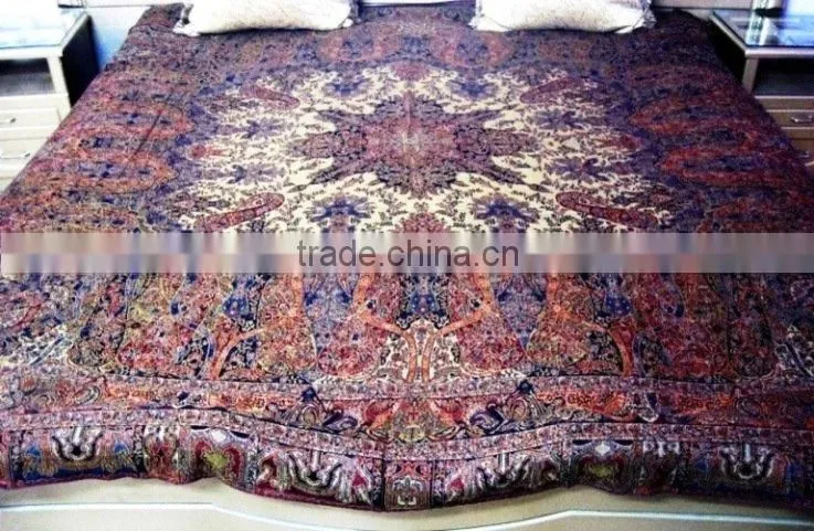 100% Wool Jacquard Bedspreads