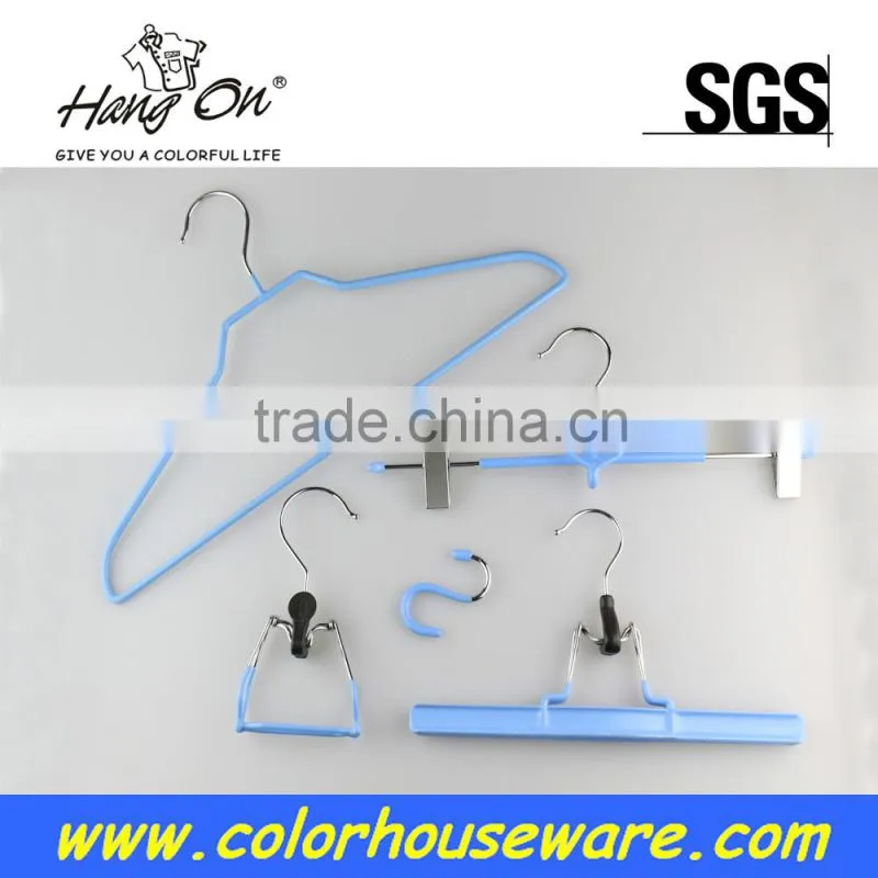 Guangzhou Colorful PVC Metal hanger for clothes