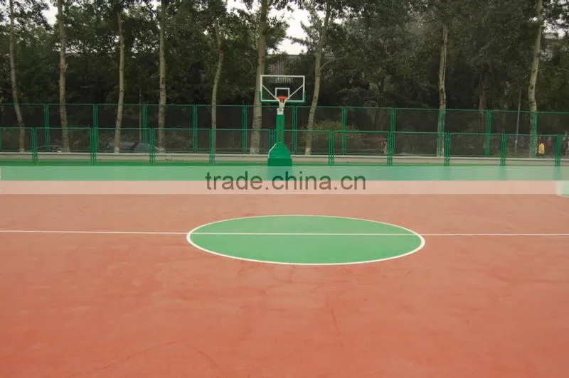 ITF Certified Silicone PU Court Surface for Stadium Volleyball/Basketball/Tennis/Badminton Court