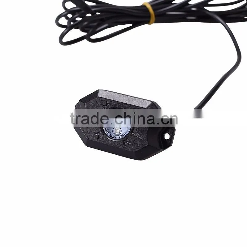 4piece a group 9W RGB LED Rock Light kit Fender Under Car Truck Vehicle Crawler light for Offroad SUV 4WD ATV
