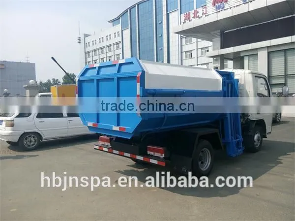 good quality 5CBM self-loading garbage dump truck