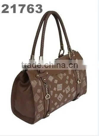 2012 GRYA logo printed braided satchel