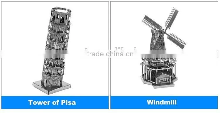 metallic Triumphal arch model 3D mini puzzle for kids and adult