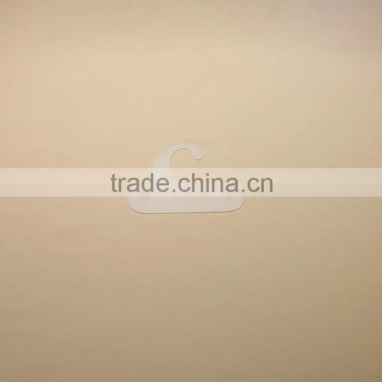 Durable white plastic number tag for scarf hangers display