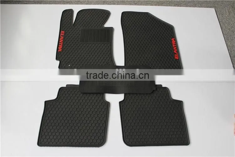 Custom Fit Floor Mat Set for Hyundai Elantra Models-Rubber (Black)