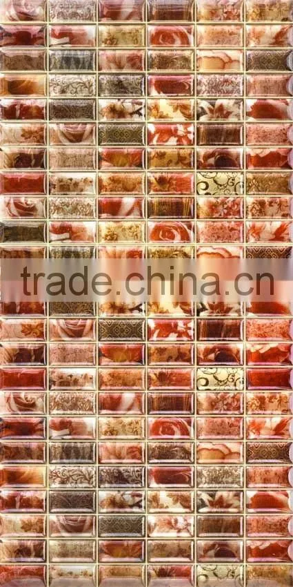 EMBOSS crystal glass mosaic tile 300*600mm kitchen bathroom tile