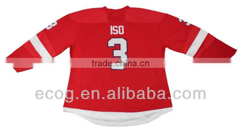 100% polyester ice hocky team t-shirt with customized logo. 2014 NEW!