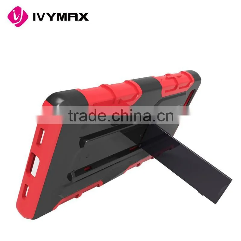 IVYMAX new kickstand heavy duty belt clip robot combo case for HUAWEI P8 LITE