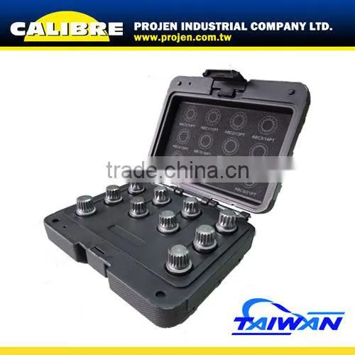 CALIBRE 22pc Special wheel nut socket set / Wheel Nut Key Set