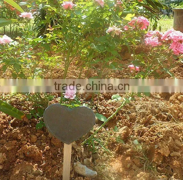 slate wooden plant marker