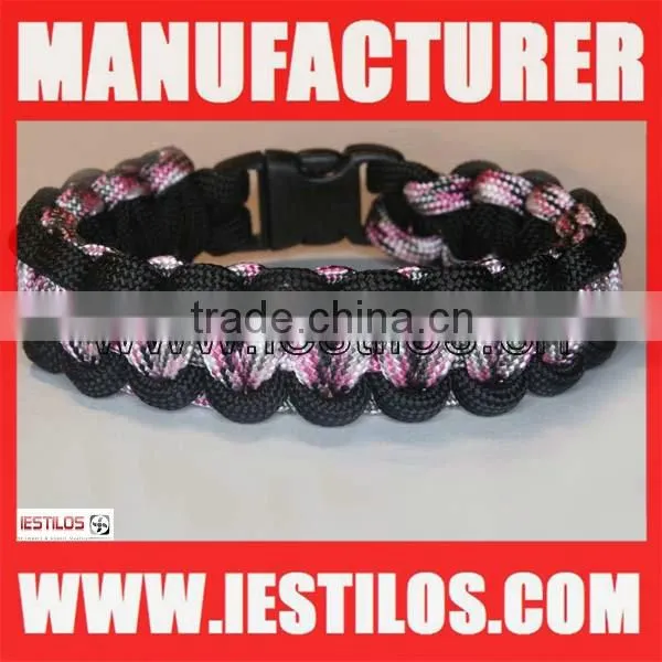 2015 classic style wholesale velcro clasp 450 paracord bracelet