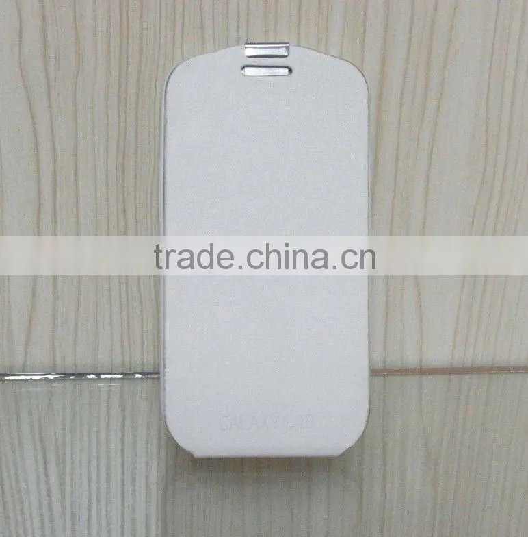 White phone case / foldable cell phone leather case / case for samsung galaxy S3 I9300