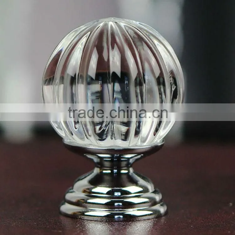 factory direct sales crystal glass fancy furniture door knob Wardrobe Knob