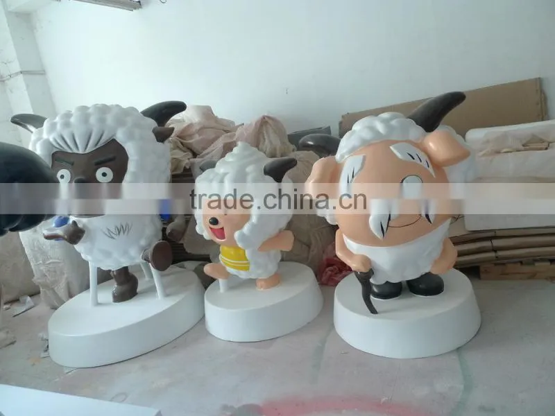 Custom made fiberglass cartoon sculpture