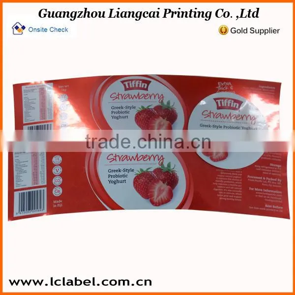 red color fruit sticker PVC sticker label sticker for wholesale