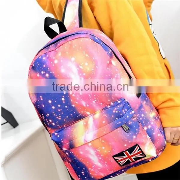 Multicolor Canvas Teenage backpack school bags for high school girls