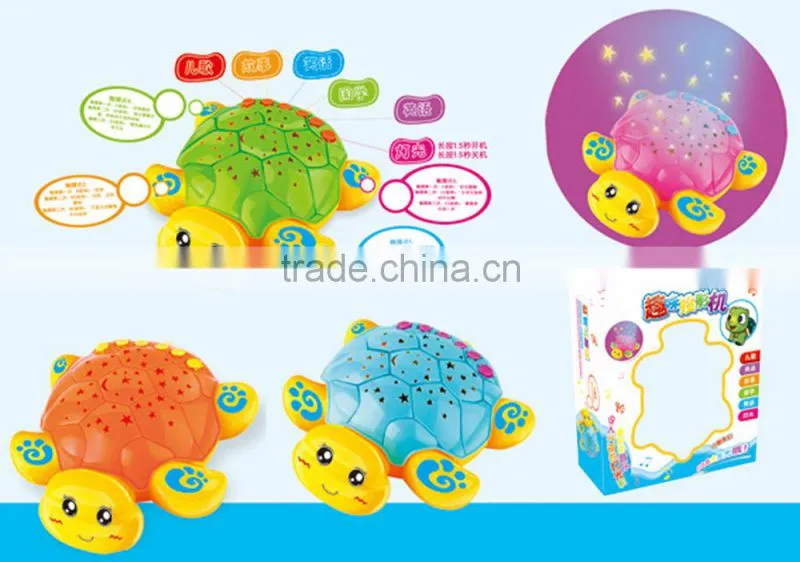 Charming toy projector lamp baby with music