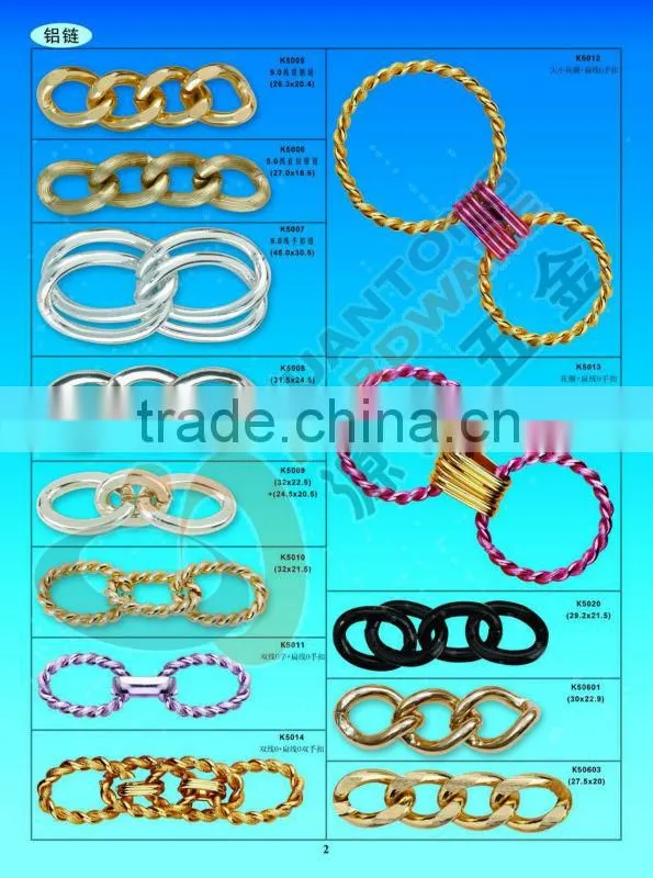 Yiwu Factory wholesale colorful chains in different size and color