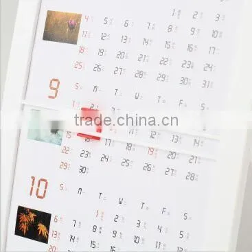 wholesale custom ps calendar printing 2016 novelties goods from china /minion Xmas Gift concise style calendar printing