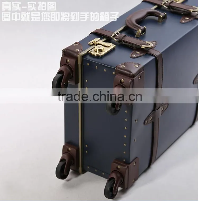 New Style Classic Vintage Suitcase With Spinner Wheels
