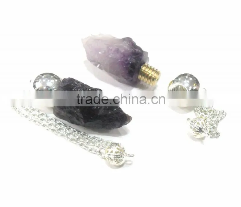 Sodalite Merkaba Star Metal Cap Pendulum : Wholesale Merkaba Pendulum