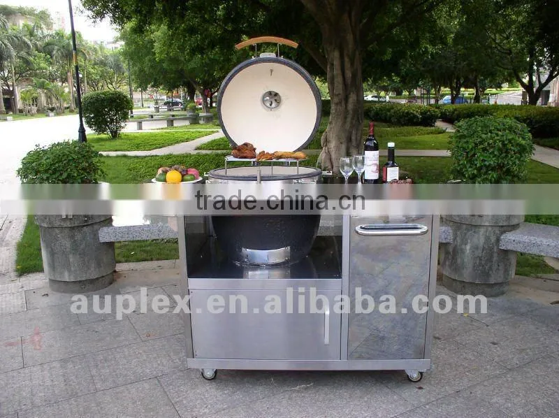 Luxurious mobile kamado ceramic bbq islands