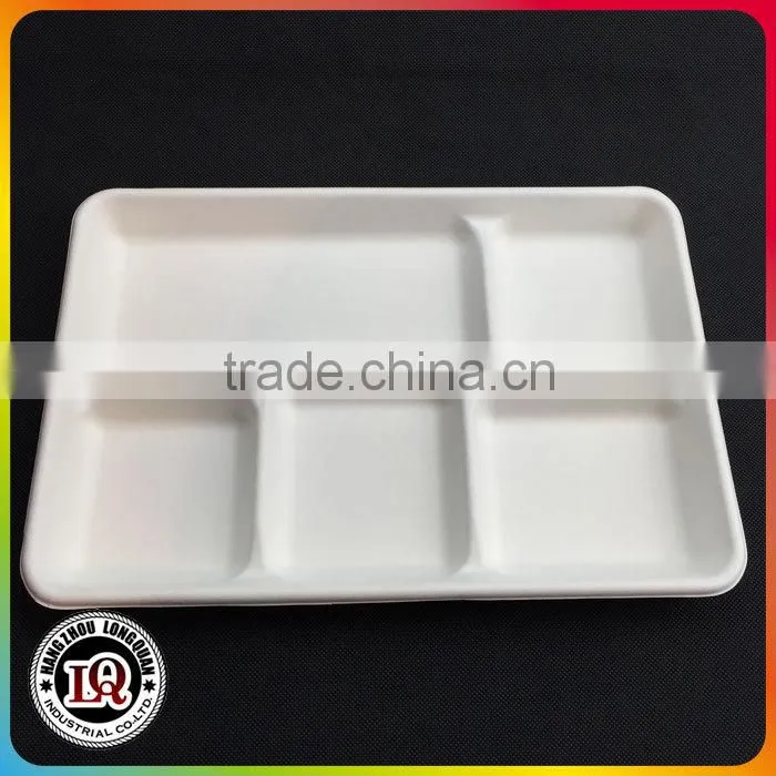 One-time Use 5 Compartment Tray