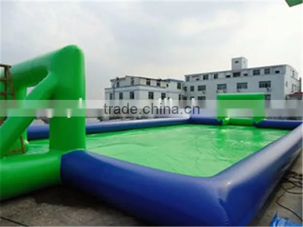 popular inflatable sport court,inflatable soap soccer field,giant football court for outdoor game
