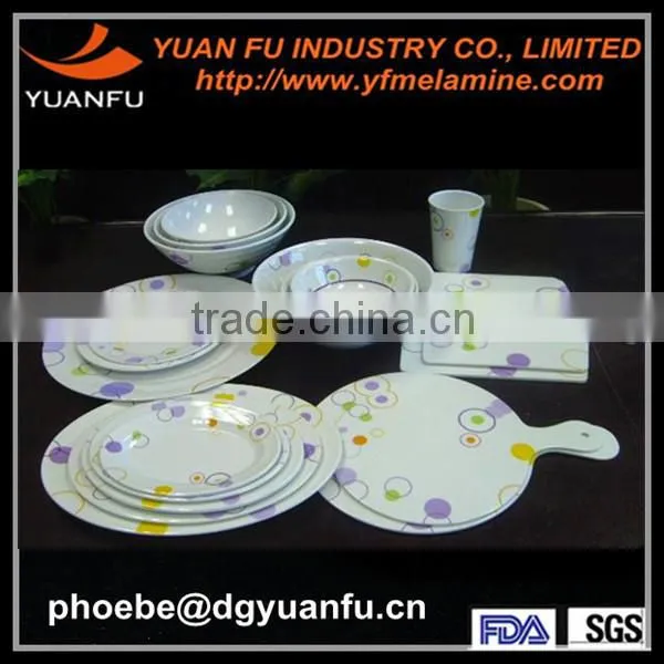 SGS,LFGB,CE,FDA Hot plastic melamine dinnerware