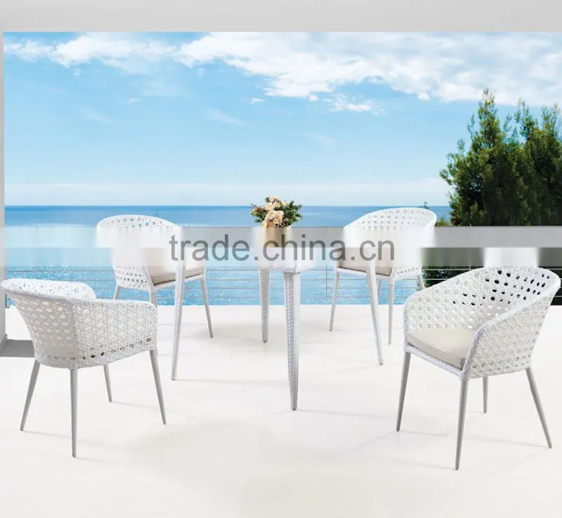 Noble modern restaurant dining hotel rattan table chairs