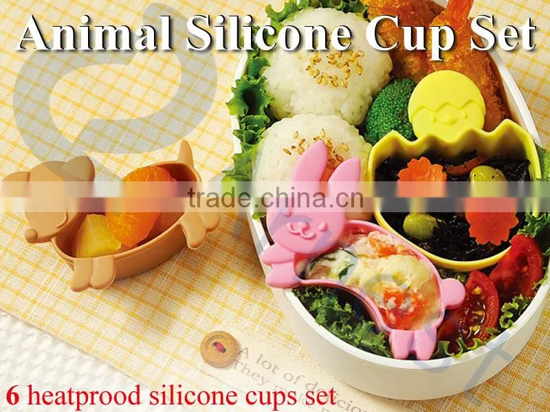 kids lunch bento boxes tools accesories food cups set dividers silicone kitchenware kechup & mayo sauce holder ontainer 75800