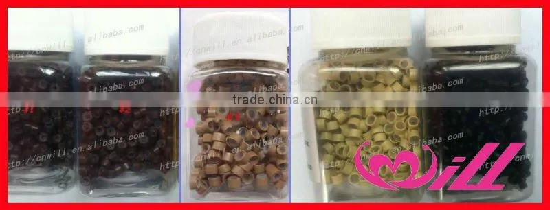 hair extension micro beads silicone micro bead hair extension micro rings micro links