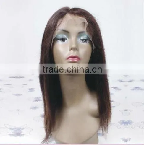 Short Synthetic Wig Mixed Colors Machine Made Lace Wigs Accept Samll Order