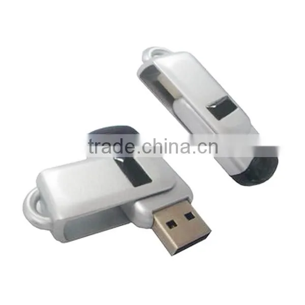 Silver rotary usb memory stick 16GB
