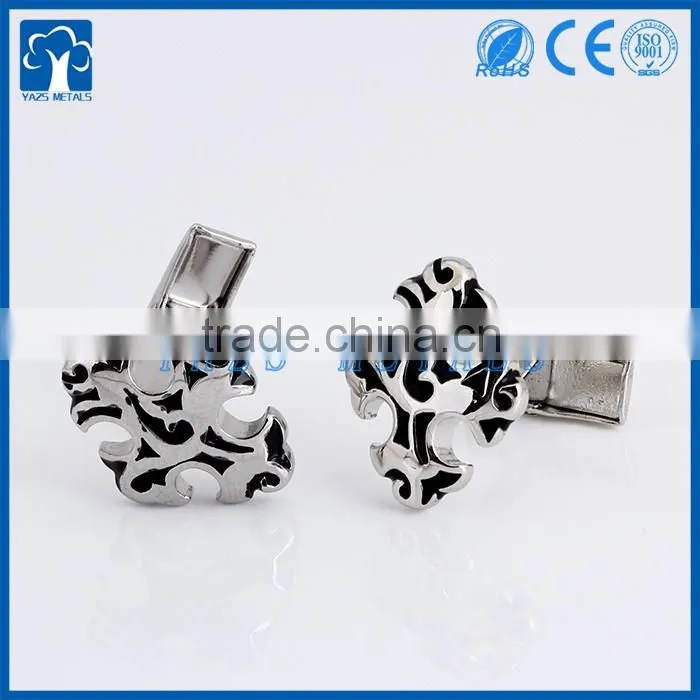 custom metal silver cufflink
