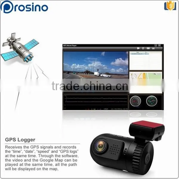 Full HD G-Sensor GPS Auto Camera Car DVR DashCam Mini 0805 with GPS and Ambarella A7
