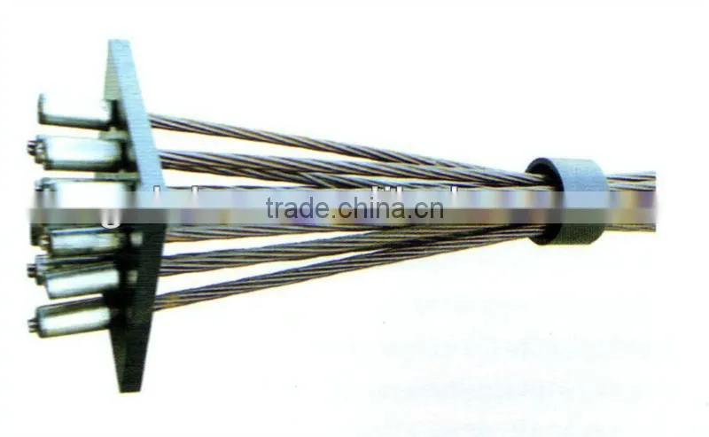 prestressed flat fixed-end P type anchorge system