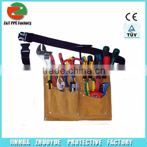 cow split leather waist tool bag with belt B025
