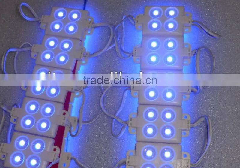 BLUE 5050 SMD injection type LED module,4pcs 5050 led,DC12V input