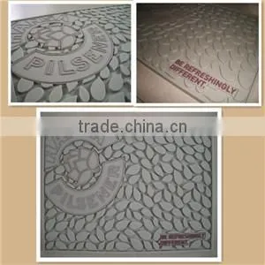 Large Size Logo PVC Bar Counter Mat For Drinkware Series
