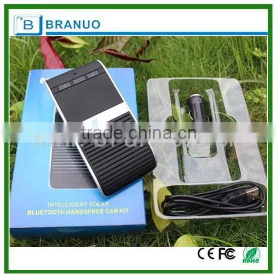 Intelligent solar bluetooth handsfree kit for driving