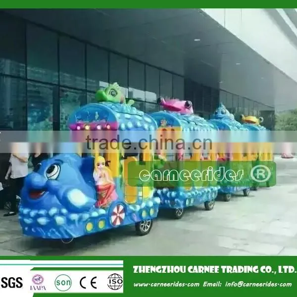 Amusement parktrain rides trackless kid train rides for sale