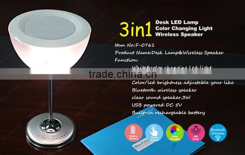 Touch Control Glowing multi-color led table lamp Music led desk lamp
