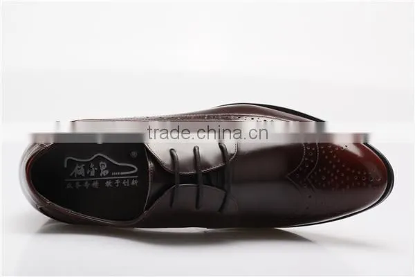 Patent Leather Men Shoes / Retro Brogue Carved Formal Dress Shoes