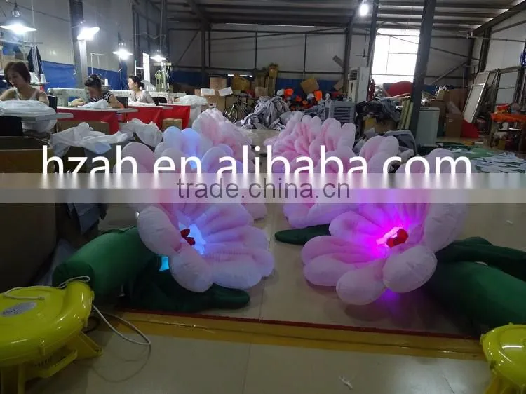 Pink Inflatable Daisy Flower Chain for Wedding Decoration