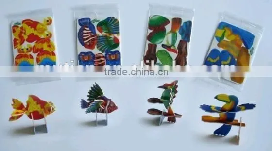 Small custom plastic 3d jigsaw puzzles