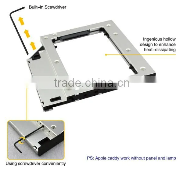 Good Quality Todaair laptop HDD Hard Drive Caddy For portable docking station clone
